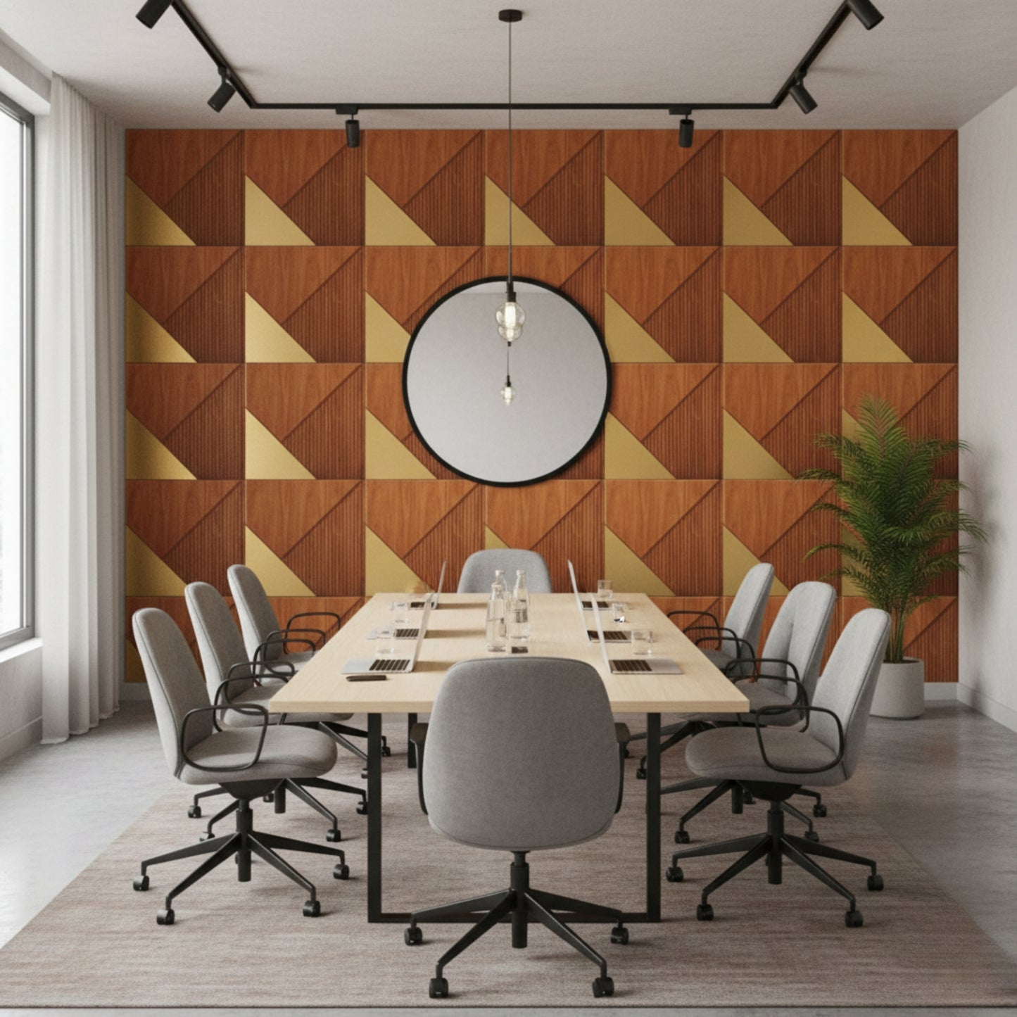 3D Wall Panels for Home Decor PVC Plaina Design 50X50 cm