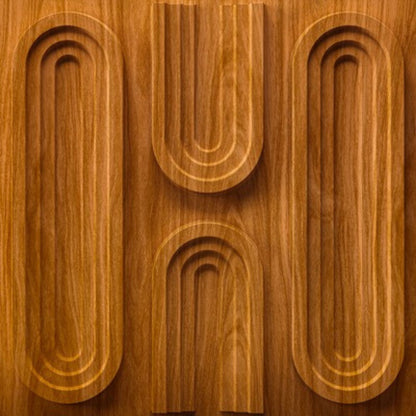 Teak Wood Loops Design 3D Wall Panel-5