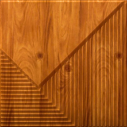 Teak Wood Plaina Design 3D Wall Panel