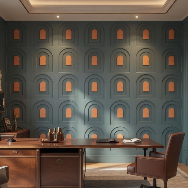 Teal Green 3D Wall Panels MR Archi Design
