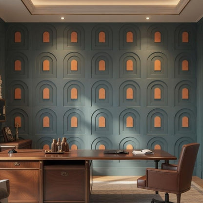 Teal Green 3D Wall Panels MR Archi Design
