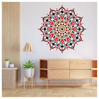 mandala art stencils big size for wall