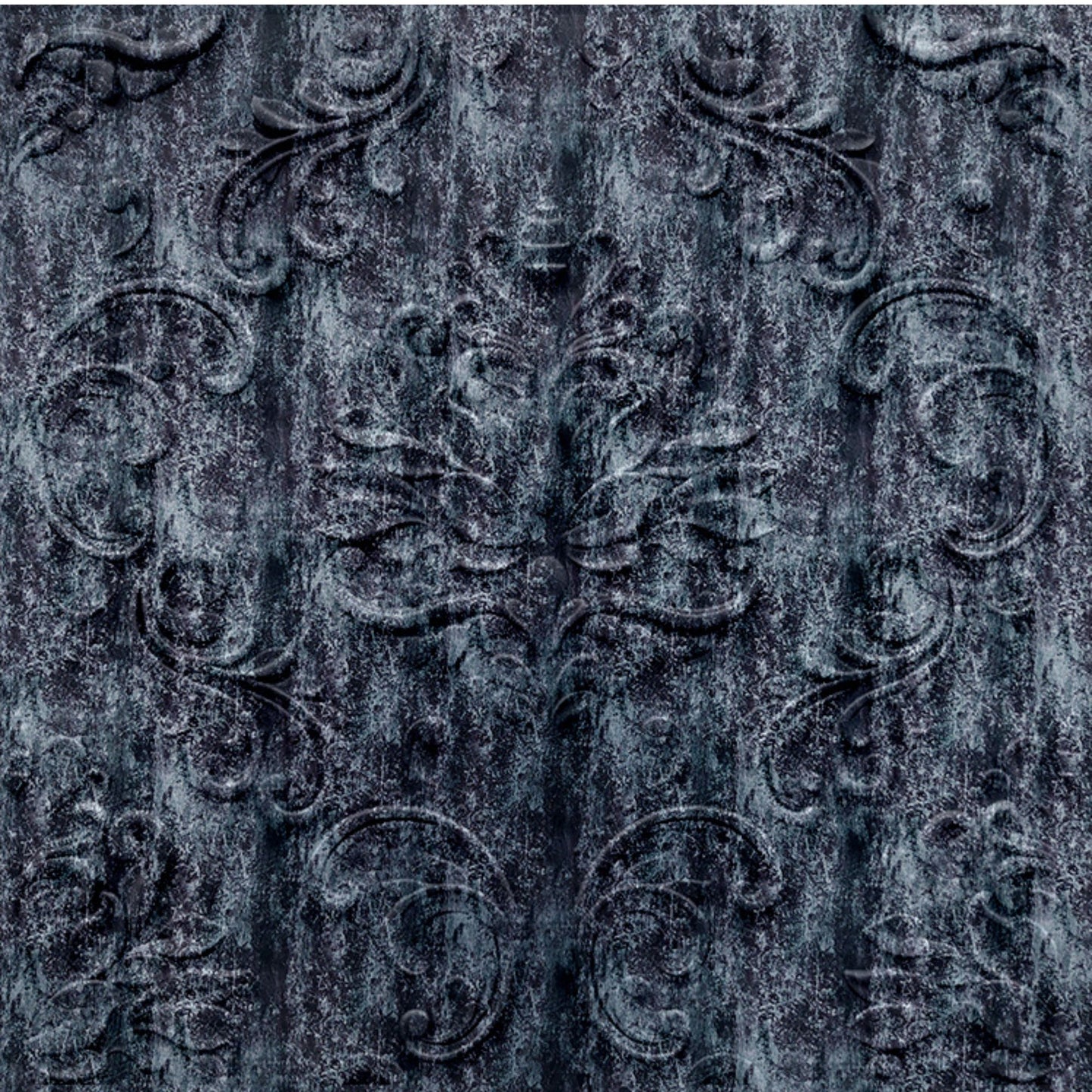 Thunder Black Self Adhesive Panels Damask Design
