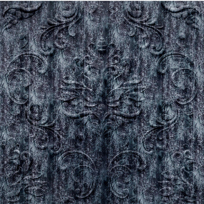 Thunder Black Self Adhesive Panels Damask Design
