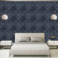 Thunder Black Self Adhesive Wall Panels Flower Design