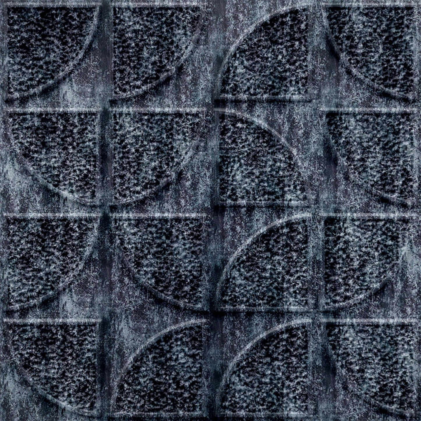 3D Self Adhesive Wall Panel Quarter Circle Design- 50x50cm