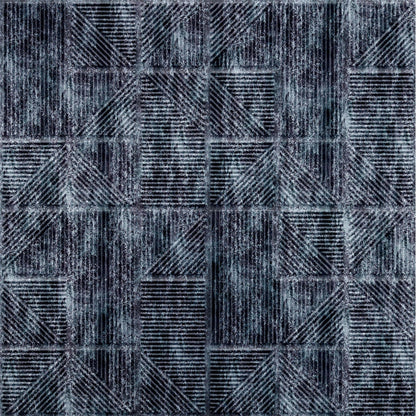 Thunder Black Self Adhesive Panels Stripe Design