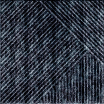 Thunder Black Self Adhesive Panels Stripe Design