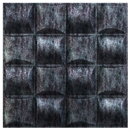 Thunder Black Block Design 3D Wall Panel View