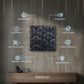 Thunder Black 3D Wall Panels Luna Design