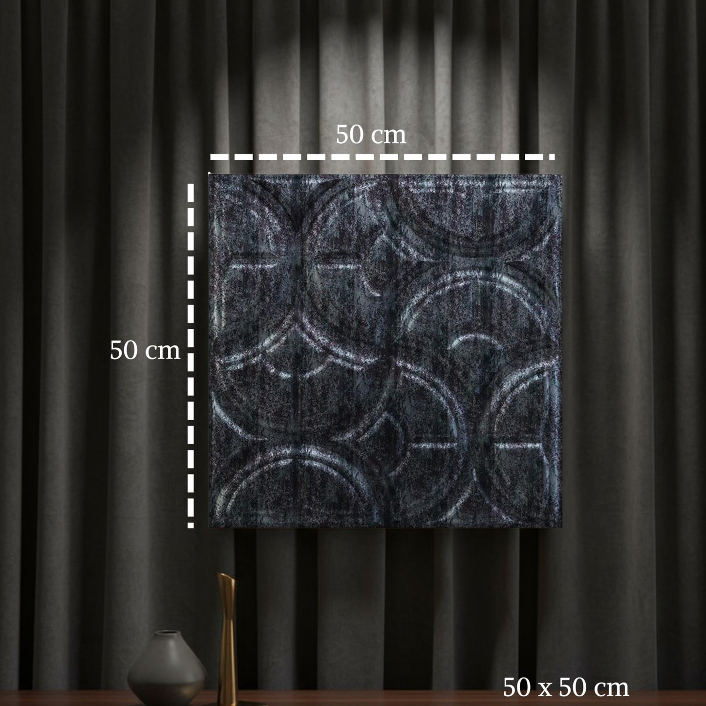Thunder Black 3D Wall Panels Luna Design