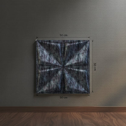 Thunder Black Bloom Design 3D Wall Panel View-3