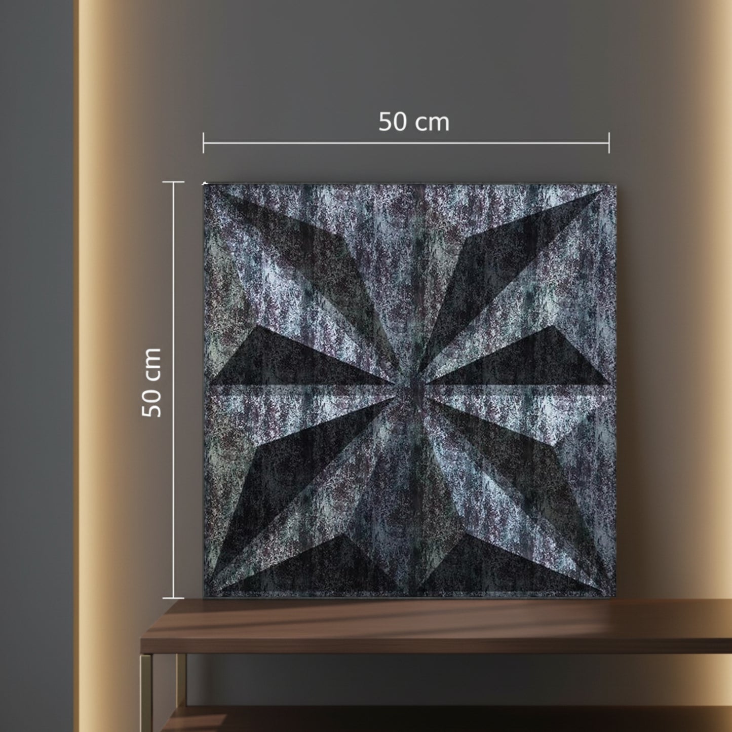 Thunder Black Crystal Design 3D Wall Panel View-4