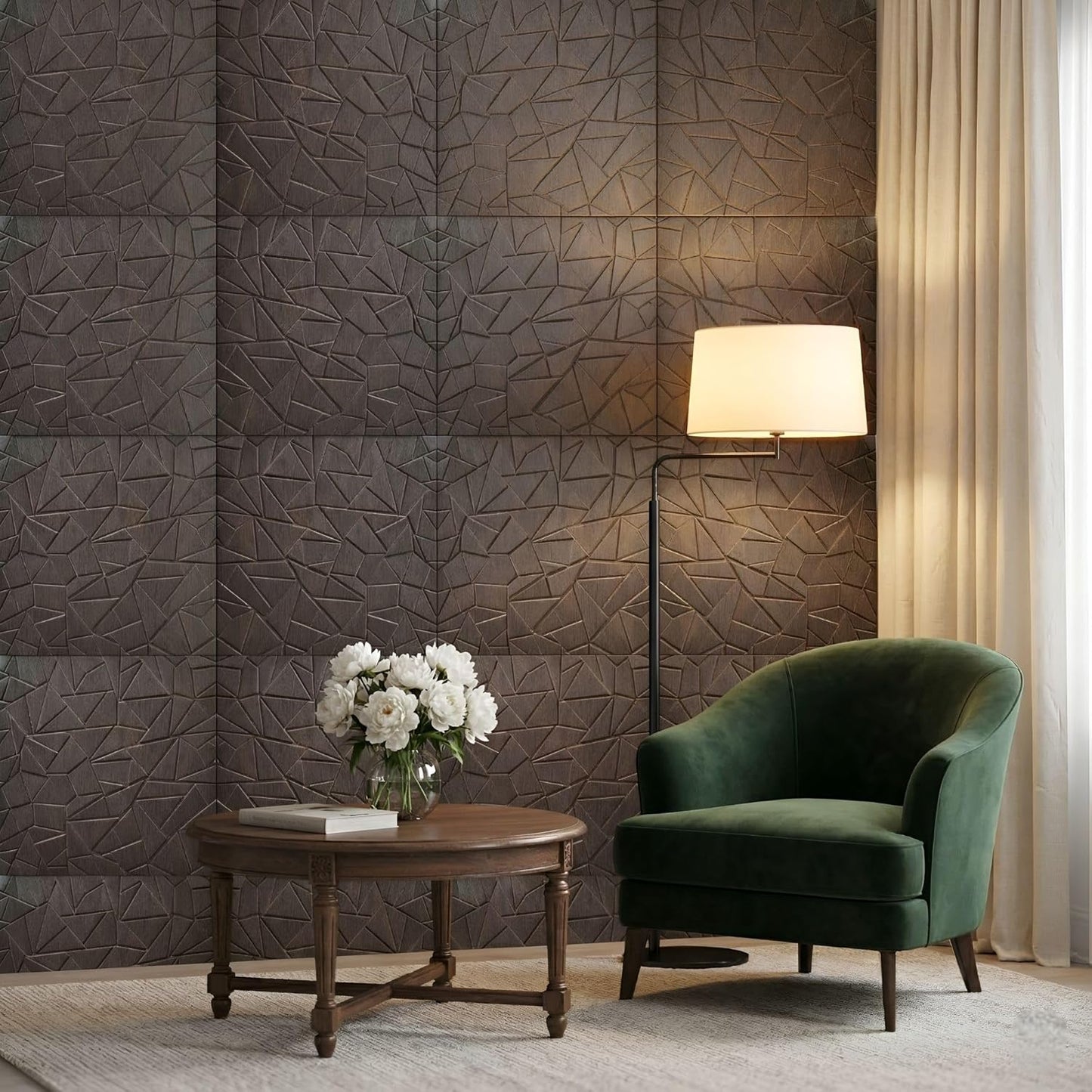 Self Adhesive Wall Panels Geometric 3D Design | 50cm X 50cm |    D103