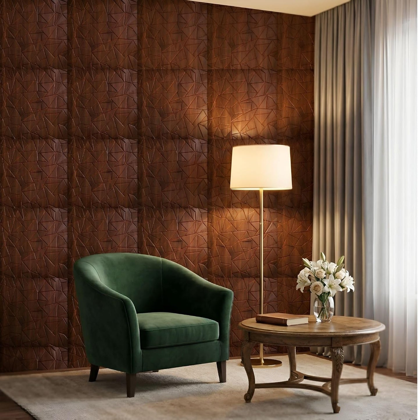 Self Adhesive Wall Panels Geometric 3D Design | 50cm X 50cm |    D103