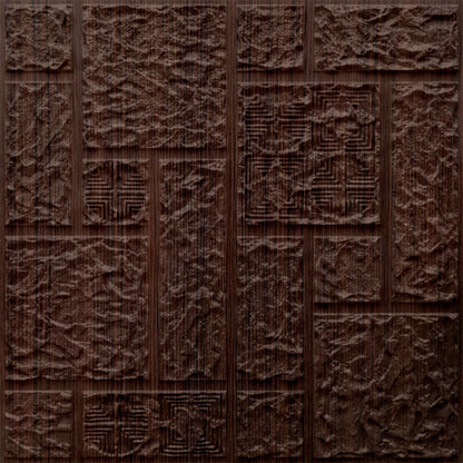 Walnut Wood Self Adhesive Wall Panels Abstract Design