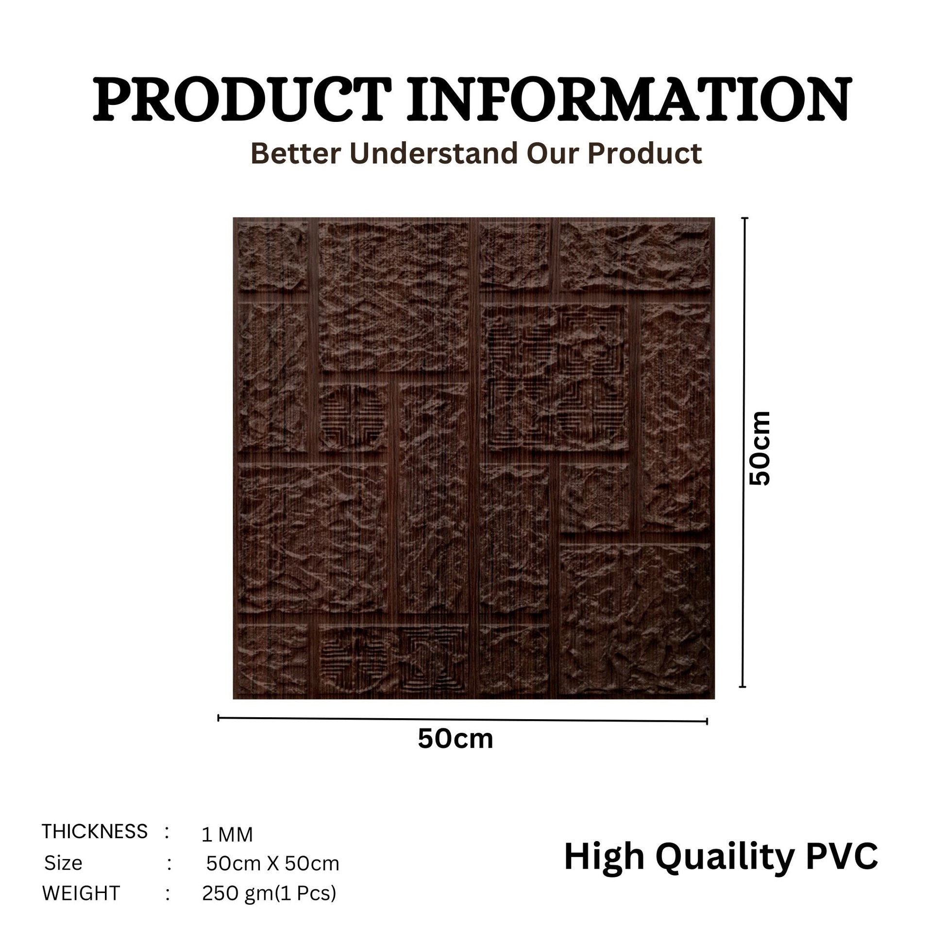 Walnut Wood Self Adhesive Wall Panels Abstract Design