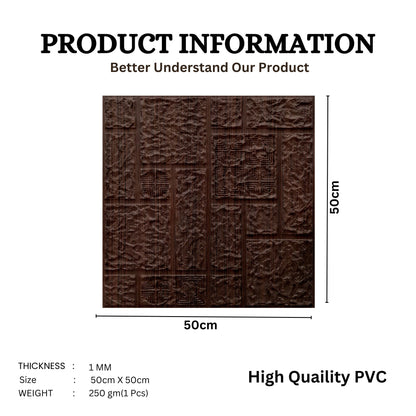 Walnut Wood Self Adhesive Wall Panels Abstract Design