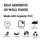 Walnut Wood Self Adhesive Wall Panels Abstract Design