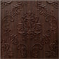 Walnut Wood Self Adhesive Panels Damask Design
