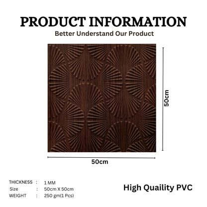 Walnut Wood Self Adhesive Panels Hand Fan Design