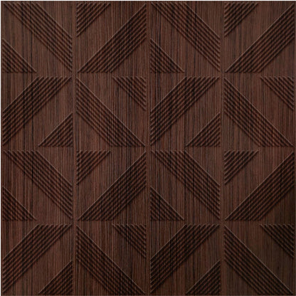 Walnut Wood Self Adhesive Panels triangle Design