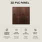 Walnut Wood 3D Wall Panels Artisan Design