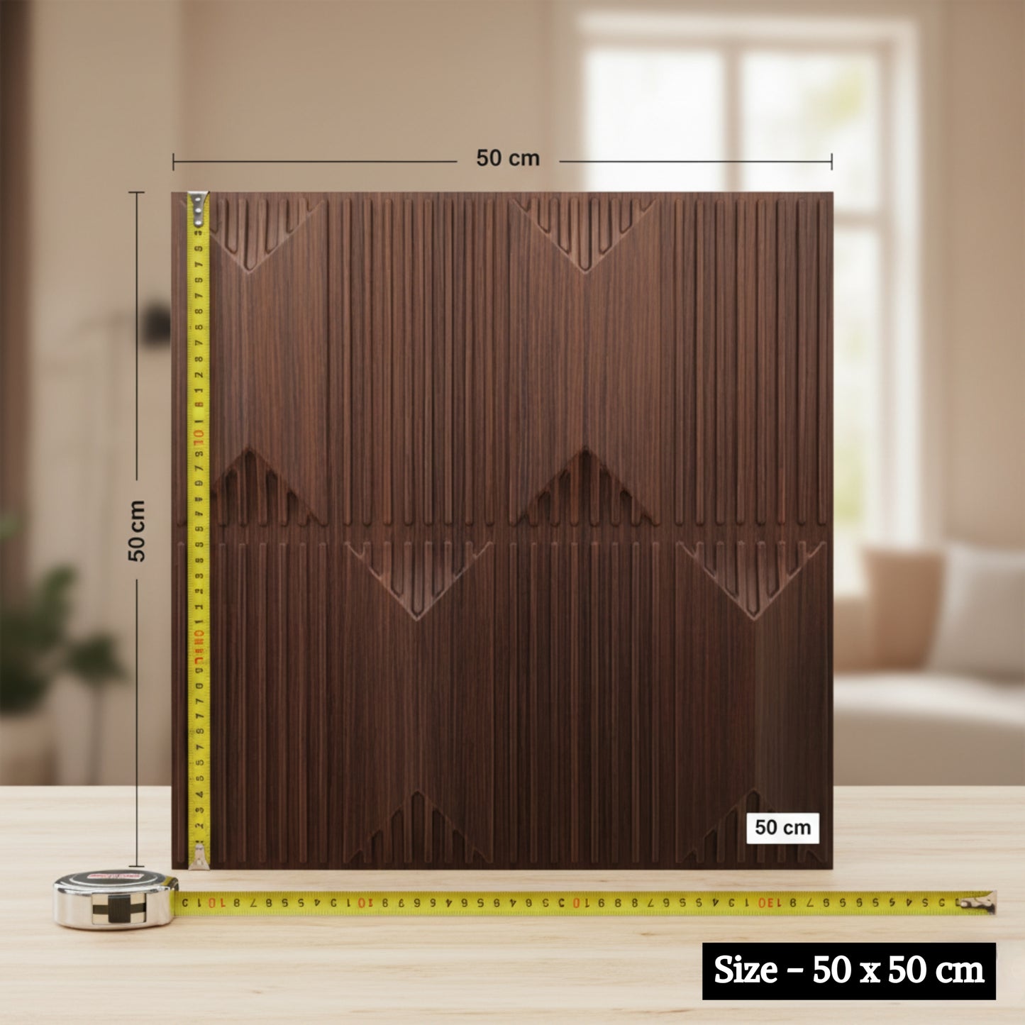 Walnut Wood 3D Wall Panels Artisan Design