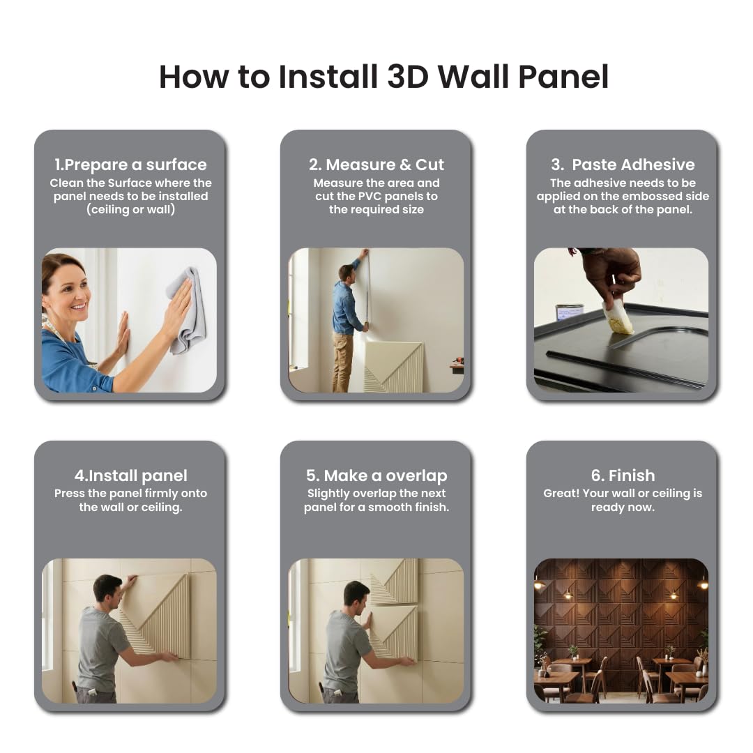 Walnut Wood 3D Wall Panels Fluted Design
