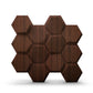 Walnut Wood 3D Wall Panels Hexagon Design-td038