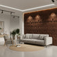 Walnut Wood 3D Wall Panels Hexagon Design-td038