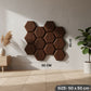 Walnut Wood 3D Wall Panels Hexagon Design-td038