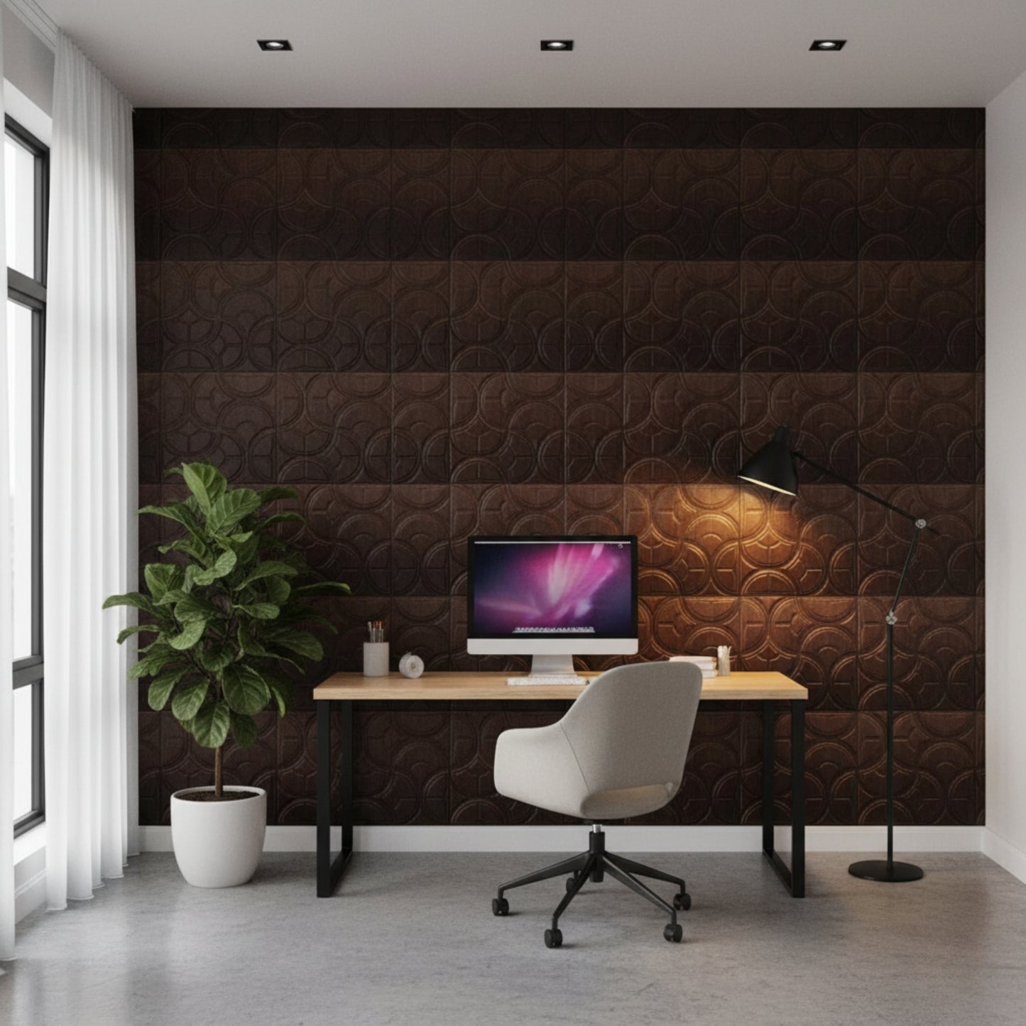 Walnut Wood 3D Wall Panels Luna Design