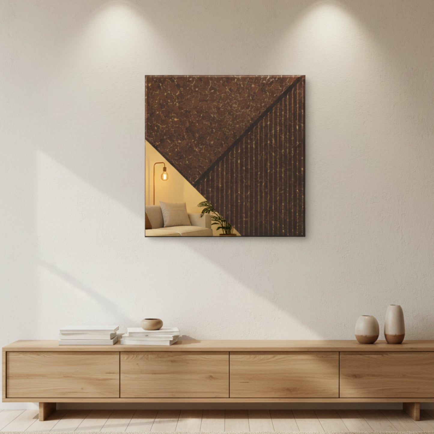 3D Wall Panels for Home Decor PVC Plaina Design 50X50 cm