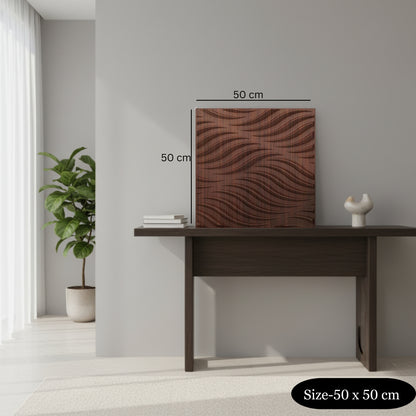 Walnut Wood 3D Wall Panels Swirl Design