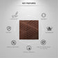 Walnut Wood 3D Wall Panels Swirl Design