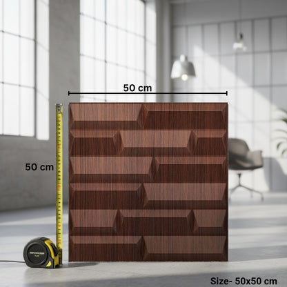 Walnut Wood 3D Wall Panels Vault Design