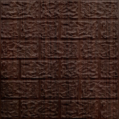 Walnut Wood Self Adhesive 3D Panels Brick Design