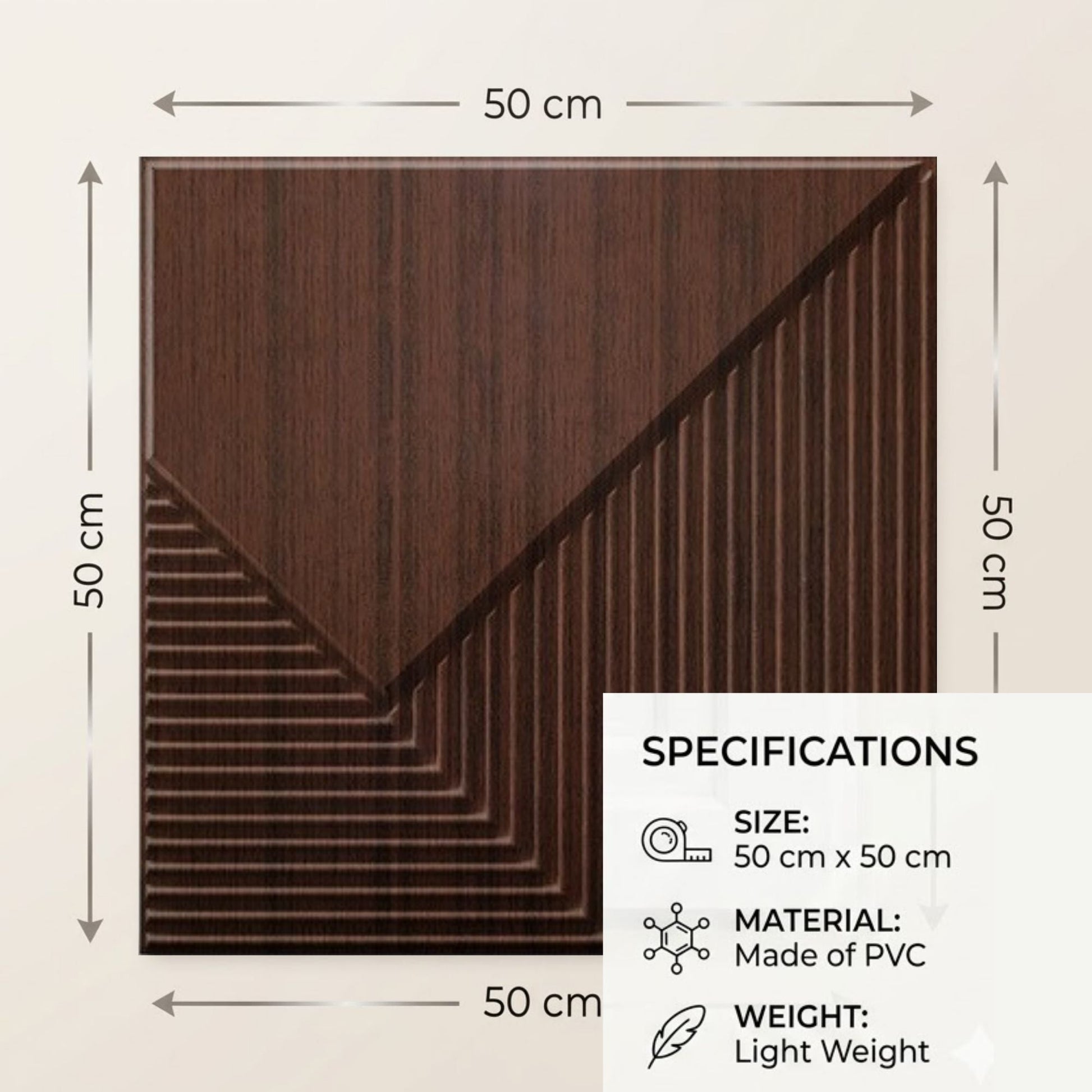 Walnut Wood Plaina Design 3D Wall Panel-3