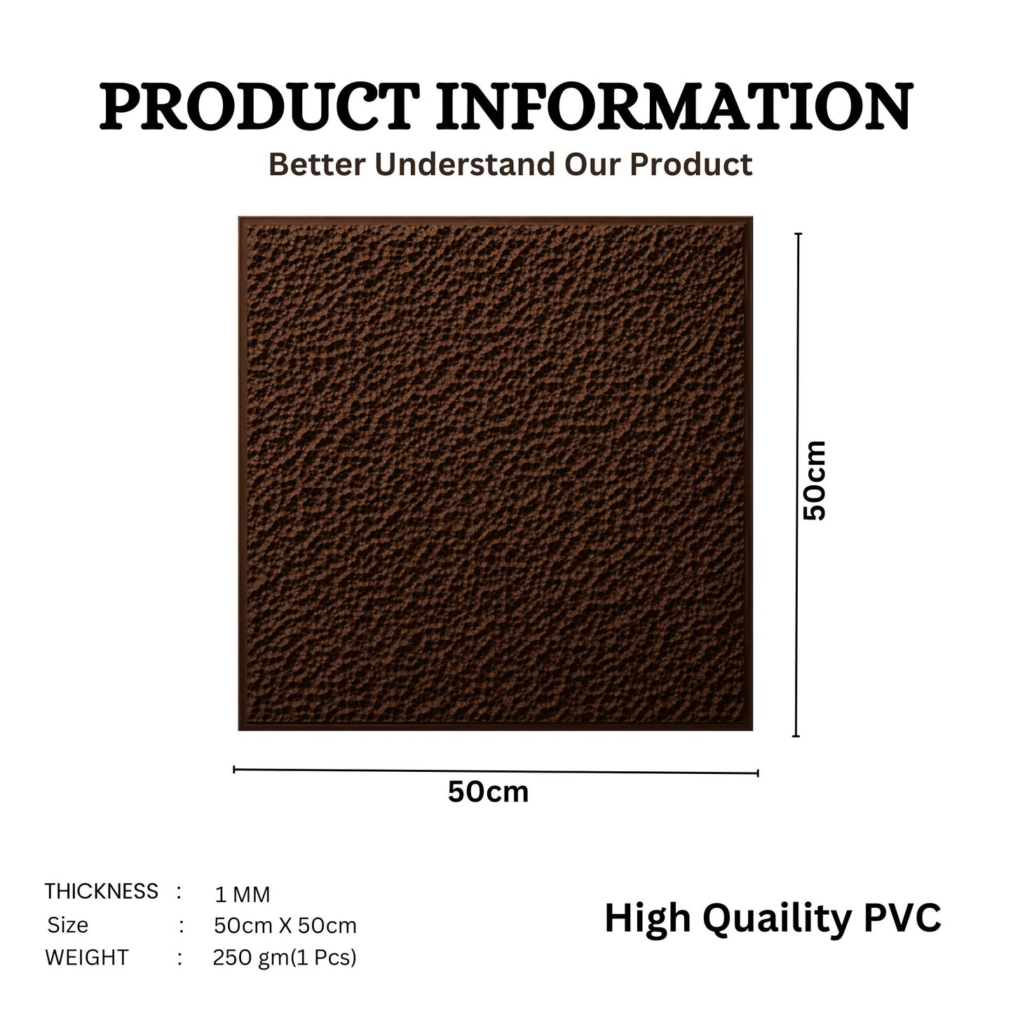 Walnut Wood Self Adhesive PVC wall Panels Textured Design
