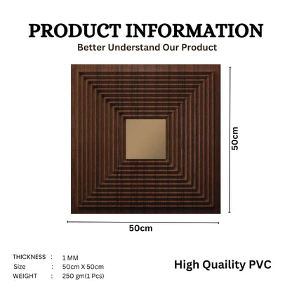 Walnut wood - Copper Self Adhesive Panels Line Design