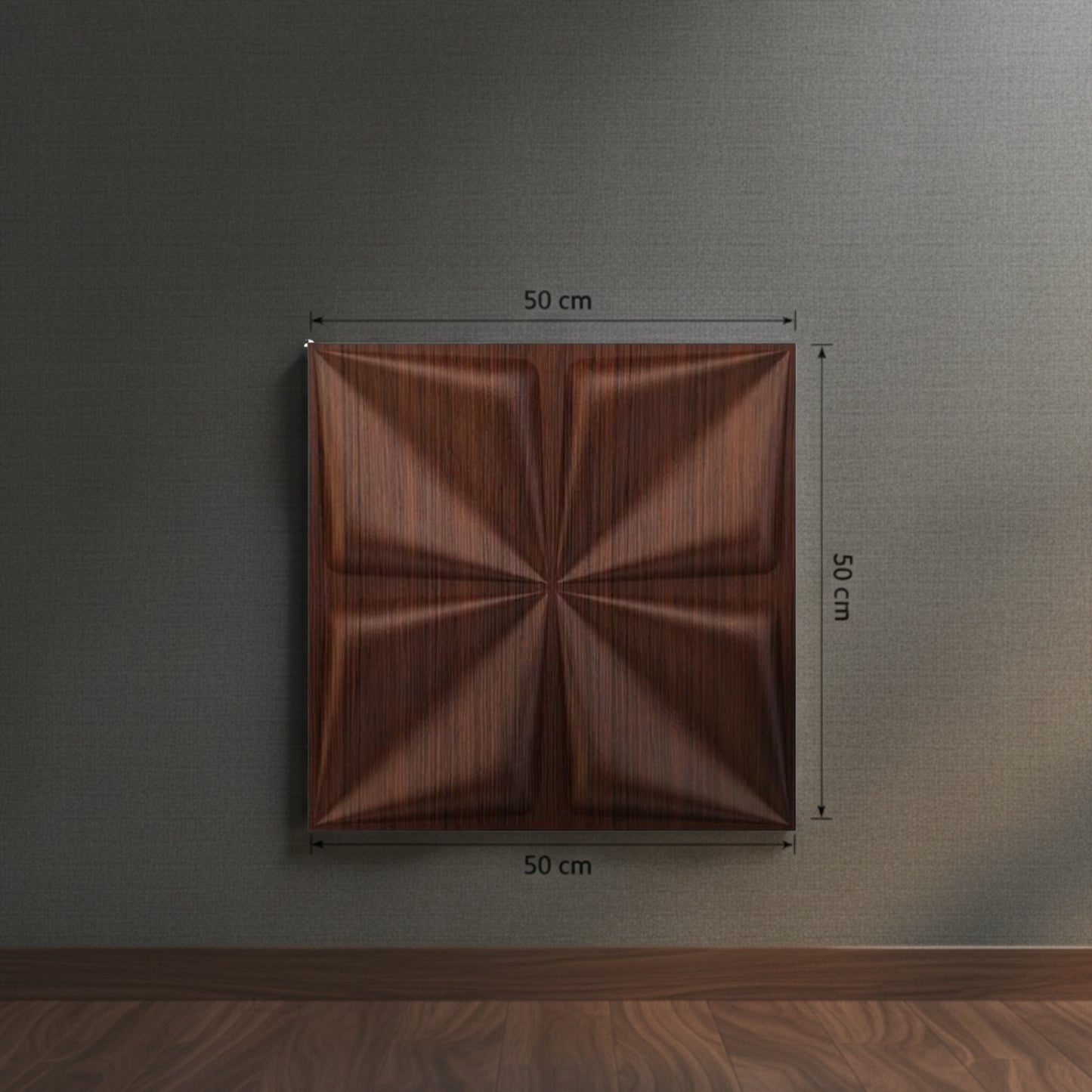 Walnut Wood 3D Wall Panels Bloom Design