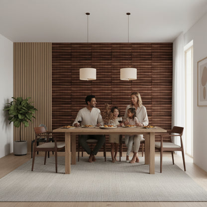 Walnut Wood 3D Wall Panels Dune Design