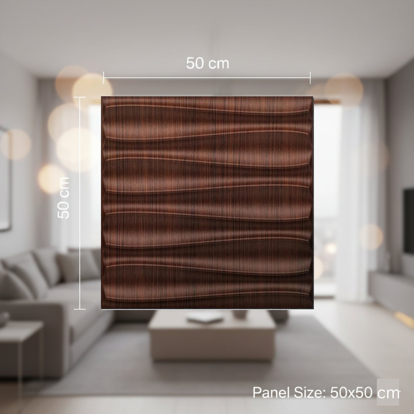 Walnut Wood 3D Wall Panels Dune Design