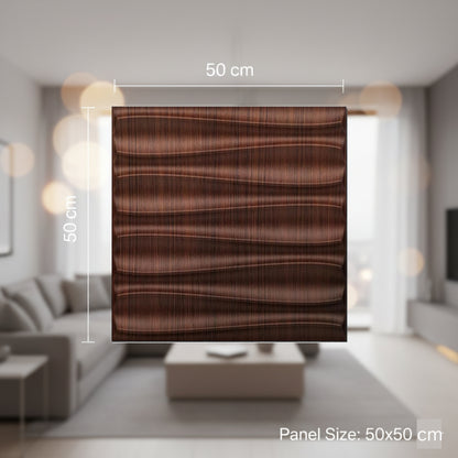 Walnut Wood 3D Wall Panels Dune Design