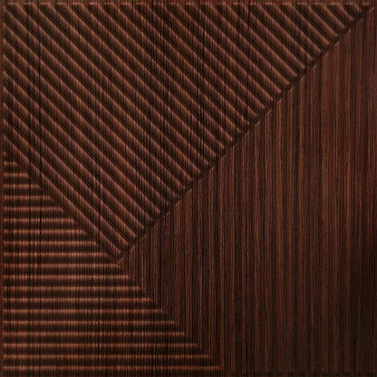 Walnut Wood 3D Wall Panels Stripe Design