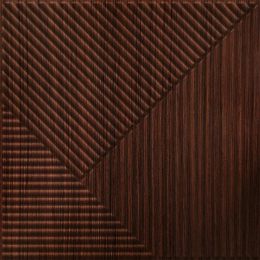 Walnut Wood 3D Wall Panels Stripe Design