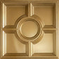 Modern PVC False Ceiling - 60x60 cm Medallion Design Champagne Gold