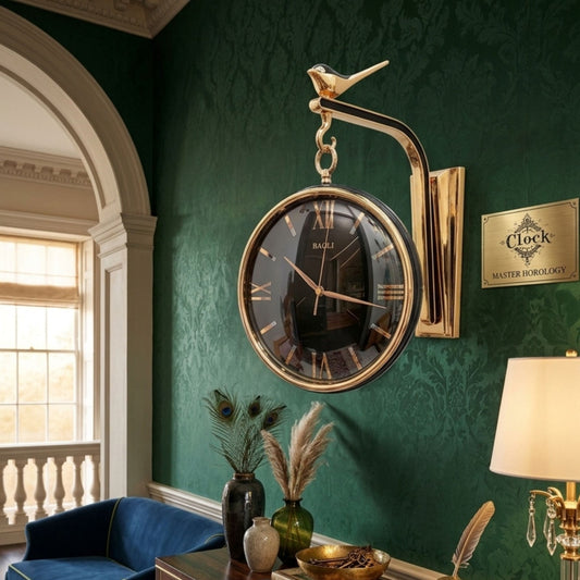 Classic Wall Clock Decorative Size-30 cm | Black/Black