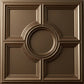 Modern PVC False Ceiling - 60x60 cm Medallion Design Red Copper